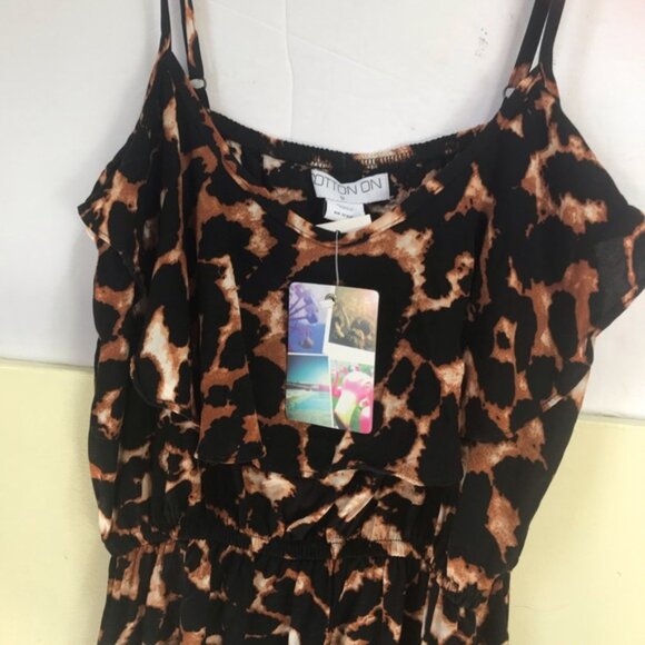 Cotton On NEW Jenny Leopard Animal Print Sundress Mini Dress Adjustable Straps S - Picture 8 of 16